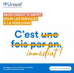 Rappel avance immédiate!